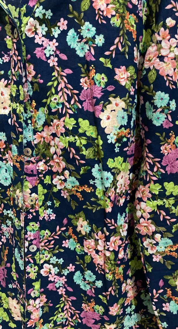 Çiçek Desenli Uzun Kollu Gömlek - Görsel 3