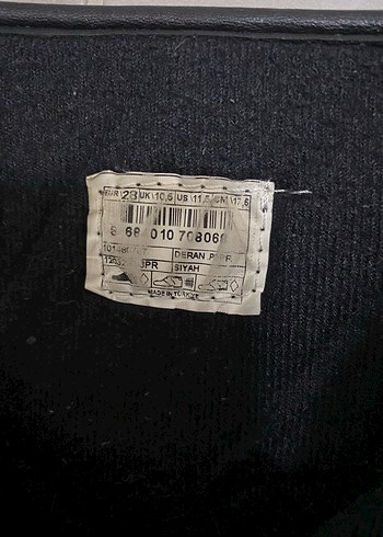 Kız Çocuk Siyah Deri Goth Botlar - Görsel 5