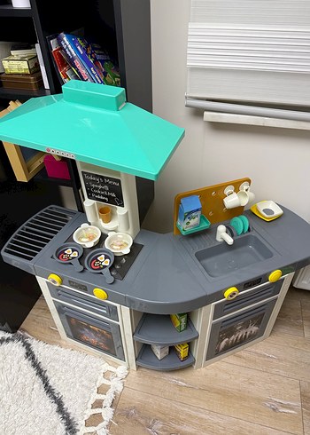 Gri Çocuk Oyun Mutfak Seti - Görsel 4