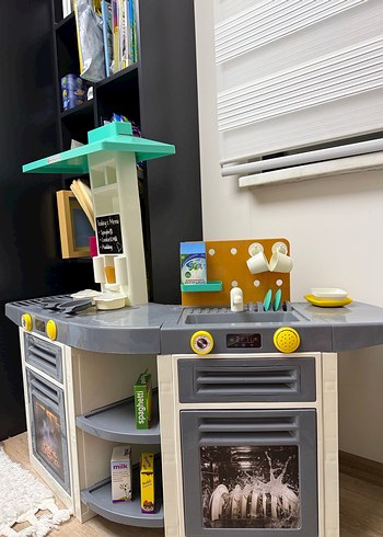 Gri Çocuk Oyun Mutfak Seti - Görsel 3