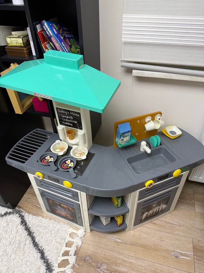 Gri Çocuk Oyun Mutfak Seti - Görsel 4