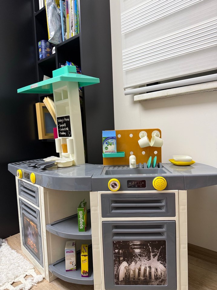 Gri Çocuk Oyun Mutfak Seti - Görsel 3
