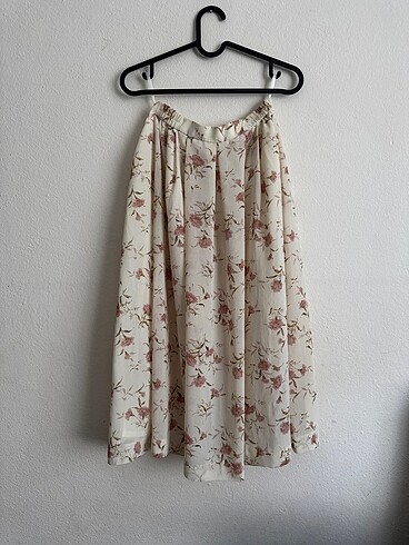 xs Beden vintage desenli midi etek