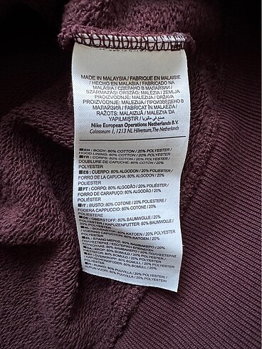 xs Beden bordo Renk Nike kapüşonlu sweatshirt
