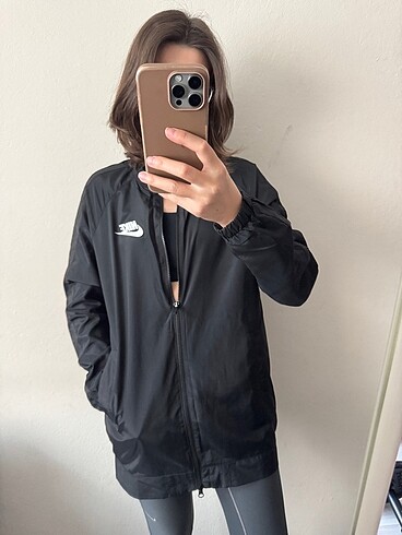 s Beden siyah Renk Nike ince kumaş bomber ceket