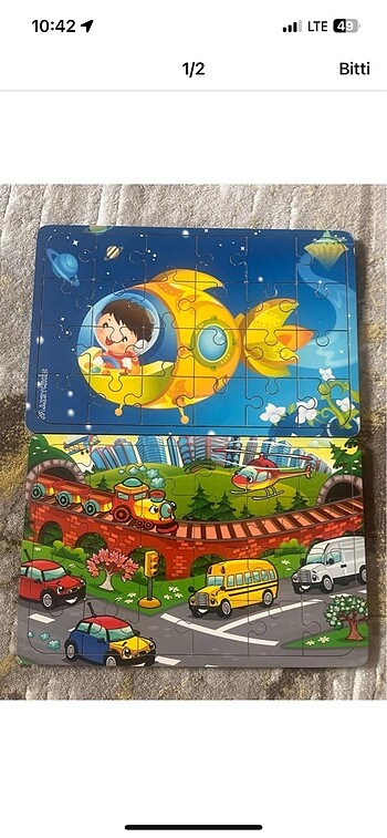 Ahşap puzzle