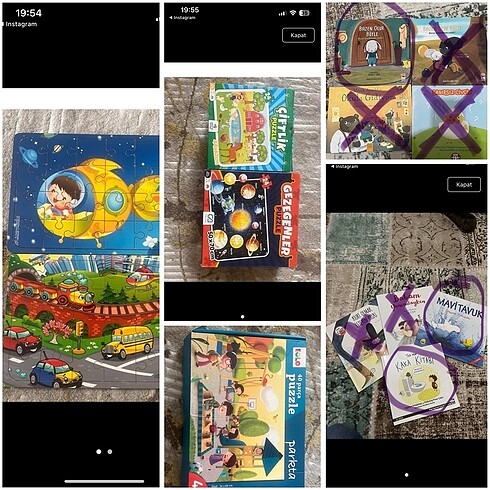 Puzzle ve kitaplar