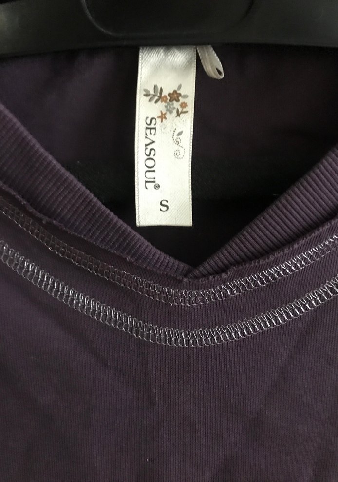 Uzun Kollu Pamuklu Hamile Tişörtü - Görsel 2