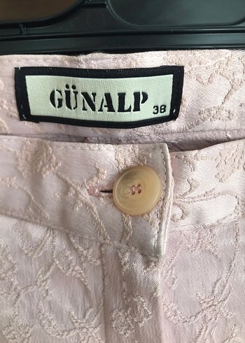 Dantel Detaylı  pembe Kadın Midi Pantolon - Görsel 3