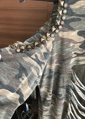 Dgmane yeşil kamuflaj desenli buluz - Görsel 2