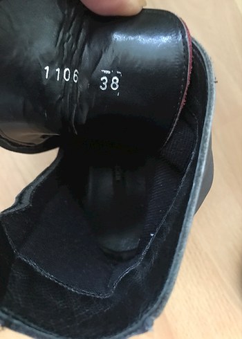 Gri hakiki Deri Vintage Kadın Botları - Görsel 6