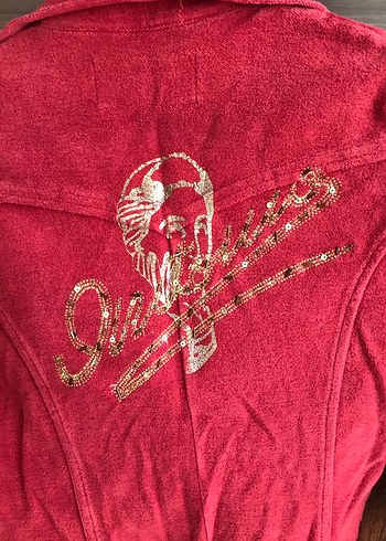 Kırmızı  Düğmeli Kadın Blazer Ceket - Görsel 3