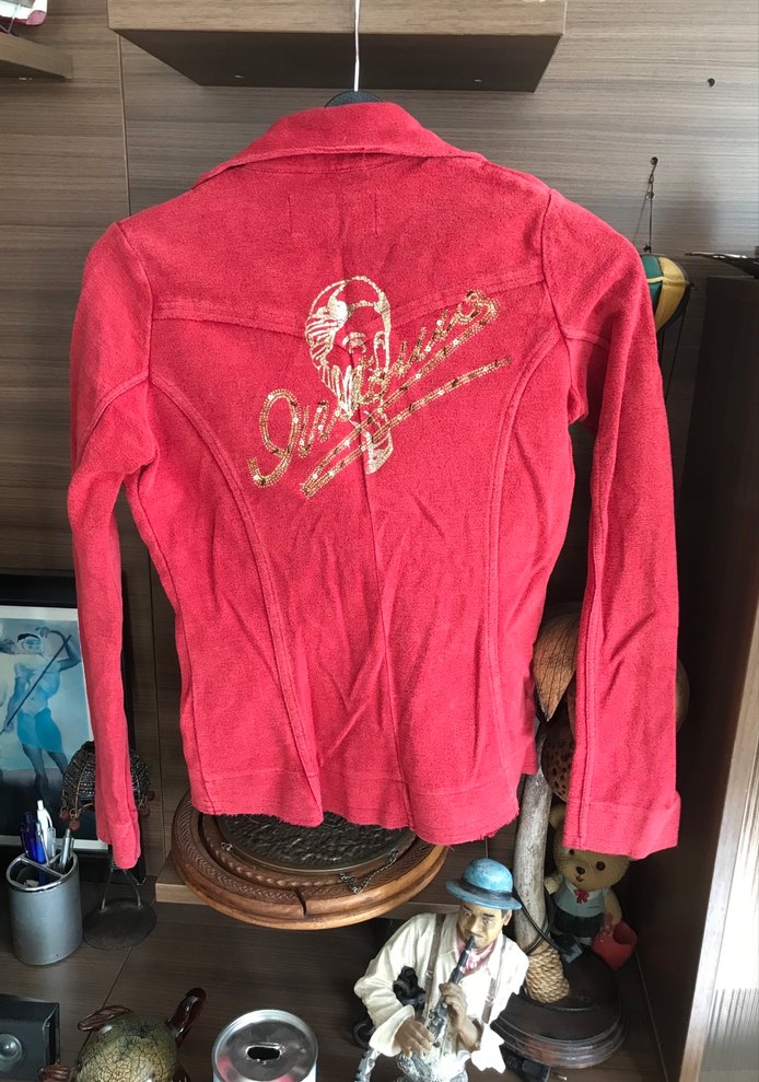 Kırmızı  Düğmeli Kadın Blazer Ceket - Görsel 2