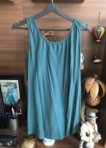 Zincir Detaylı Yeşil kolsuz buluz - Görsel 5