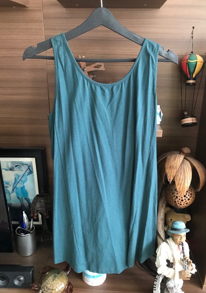 Zincir Detaylı Yeşil kolsuz buluz - Görsel 5