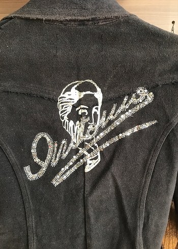 Düğmeli Siyah pamuklu Kadın Blazer Ceket - Görsel 3