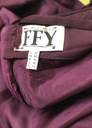 Mor Uzun Drapeli Straplez Abiye Elbise - Görsel 8