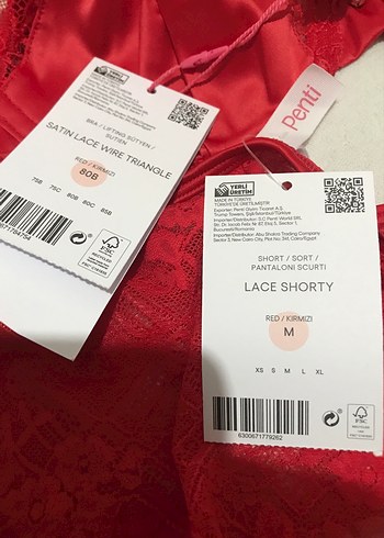 Kırmızı Mini Bohem Sütyen Takımı - Görsel 5