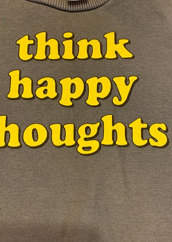 Gri Kız Sweatshirt, Bisiklet Yaka, Uzun Kollu - Görsel 2