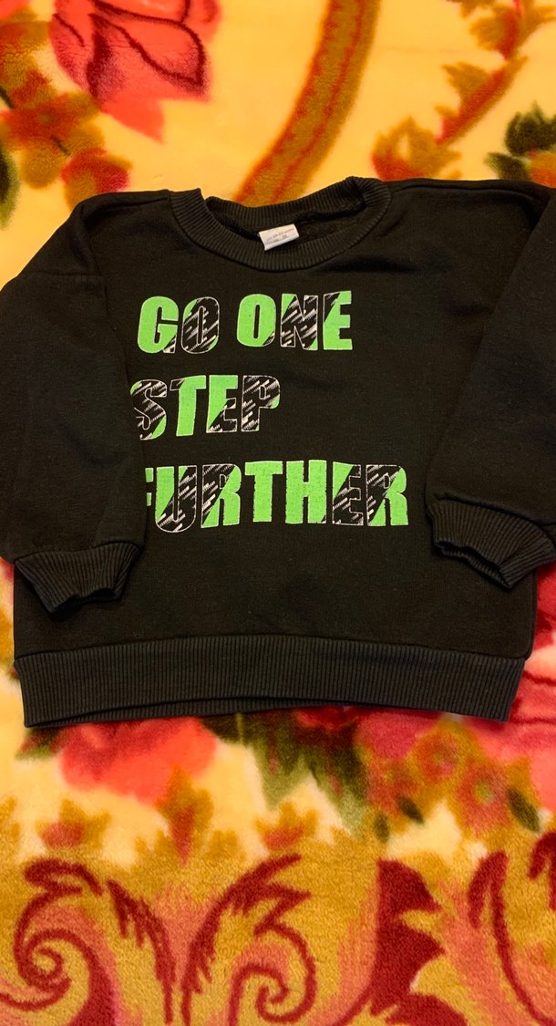 Erkek Çocuk Kırmızı Baskılı Sweatshirt - Görsel 4