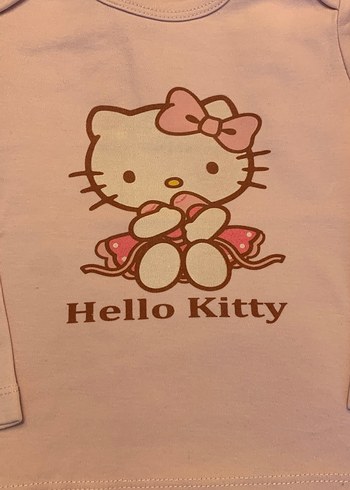 Uzun Kollu Hello Kitty Bebek Body 2'li - Görsel 2