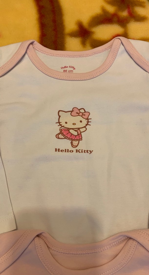 Uzun Kollu Hello Kitty Bebek Body 2'li - Görsel 3