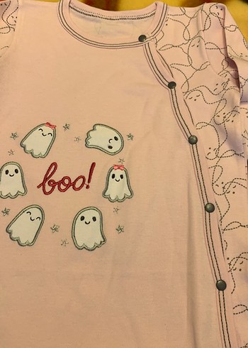 Pembe Baskılı Bebek Kız Tulum - Görsel 2