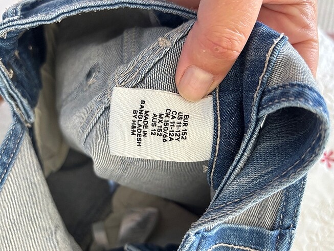 11-12 Yaş Beden HM kız çocuk jean