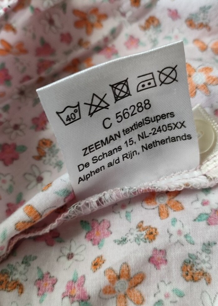 Kız bebek çiçekli gömlek  - Görsel 3