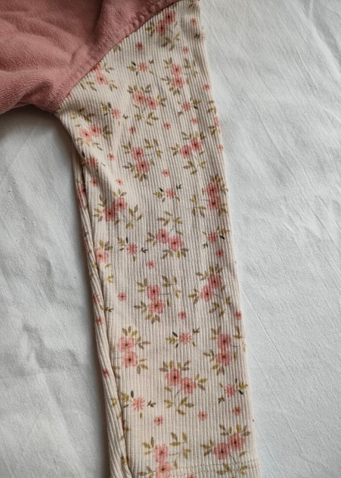 Kız bebek gül kurusu elbise - Görsel 2