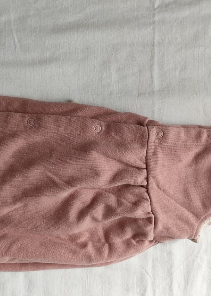 Kız bebek gül kurusu elbise - Görsel 3