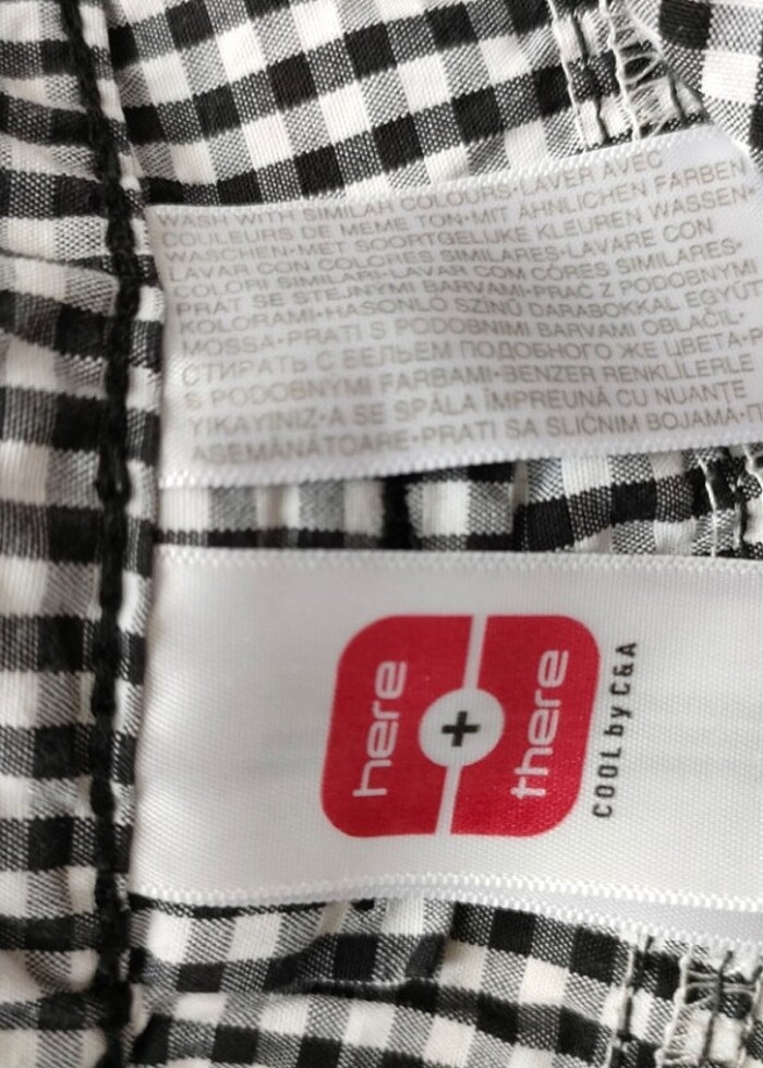 Kız ekose şort  - Görsel 2