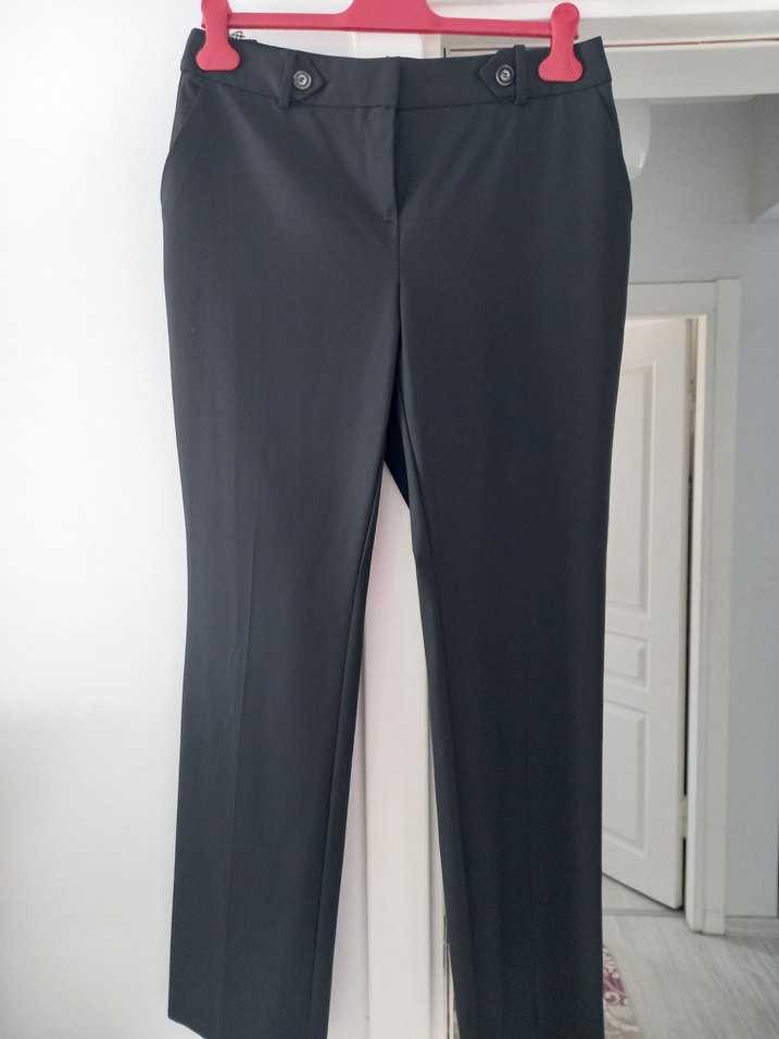 Bel detaylı Kadın Cigarette Pantolon - Görsel 2