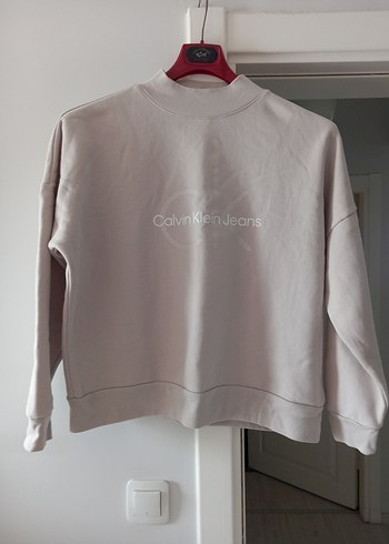 Bej Kadın Sweatshirt Uzun Kollu Salaş Kesim - Görsel 3