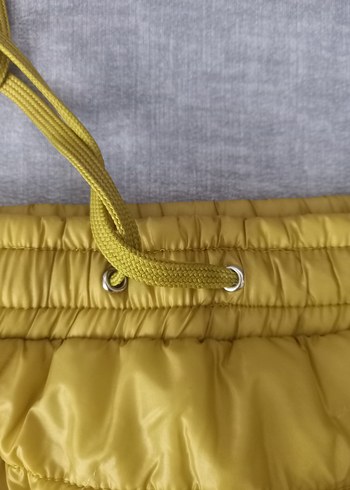 Yağ yesili Parlak Kadın Mini Etek - Görsel 3