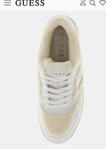 Beyaz Kürklü Kadın Spor Ayakkabı GUES.S. - Görsel 3