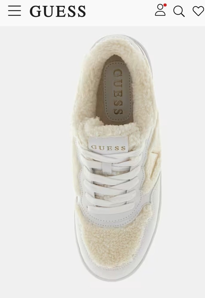 Beyaz Kürklü Kadın Spor Ayakkabı GUES.S. - Görsel 3