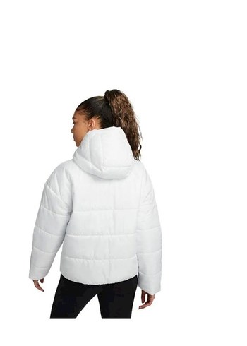 Nike Beyaz Kapüşonlu Kadın Kışlık Mont - Görsel 2