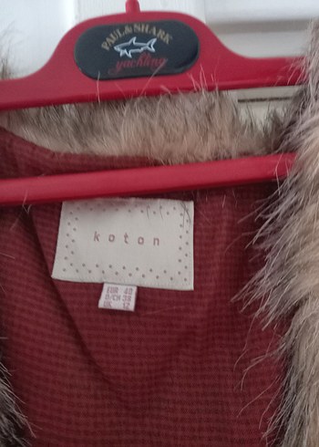 Kahverengi Kürklü Deri Kadın Yelek - Görsel 3