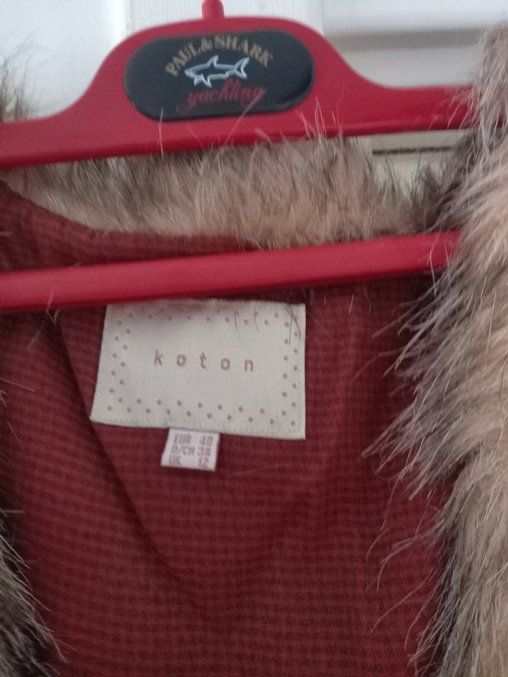 Kahverengi Kürklü Deri Kadın Yelek - Görsel 3