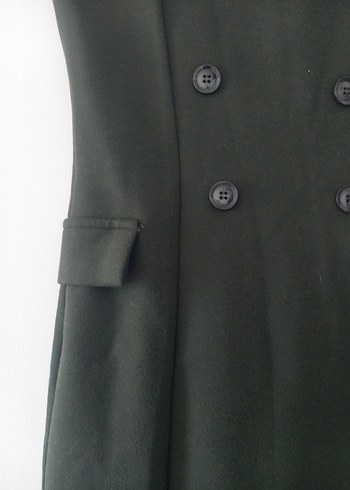 Yeşil jile elbise - Görsel 4