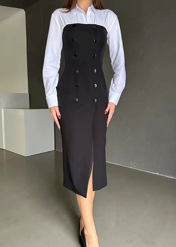 Yeşil jile elbise - Görsel 8