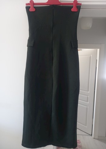 Yeşil jile elbise - Görsel 5