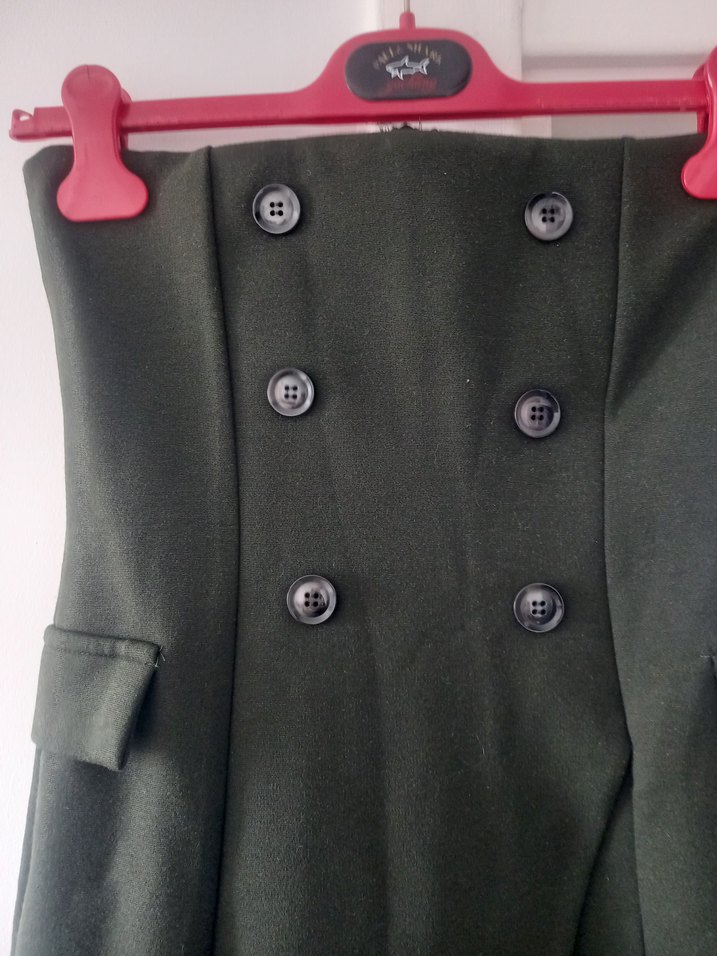 Yeşil jile elbise - Görsel 2