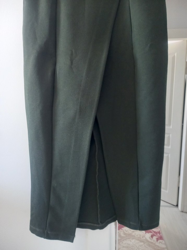 Yeşil jile elbise - Görsel 3