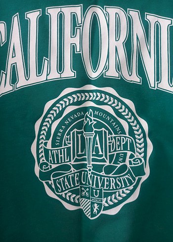 Yeşil Kalın Kadın Sweatshirt - Görsel 3