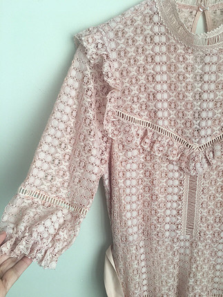 Zara midi romantik elbise