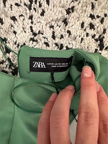 xs Beden yeşil Renk zara elbise