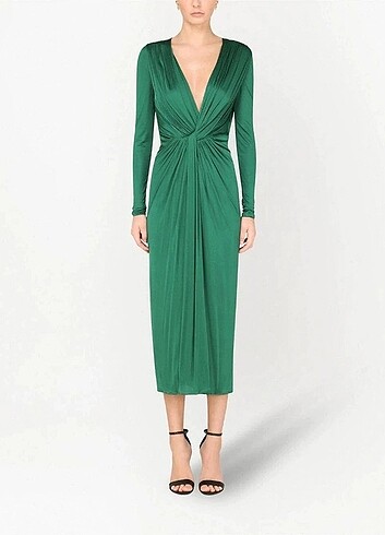 Dolce & Gabbana PLİSSÈ GEORGETTE ELBİSE