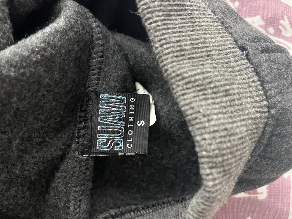 Gri Baskılı Fermuarlı Kadın Eşofman Altı - Görsel 2